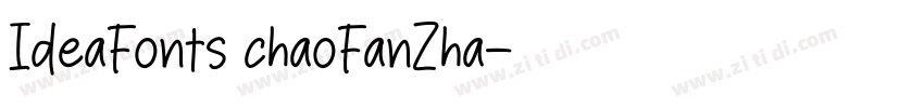 IdeaFonts chaoFanZha字体转换